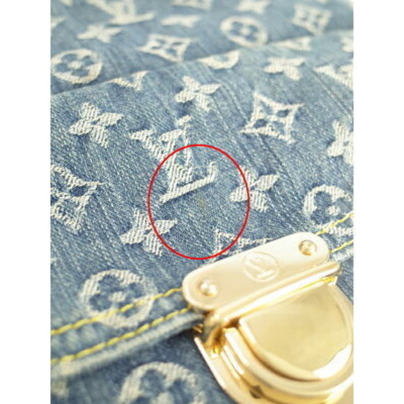 Louis Vuitton Monogram Denim Flat Tote Bag - Picture 4 of 8